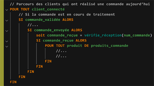 Note the thin lines marking the code blocks