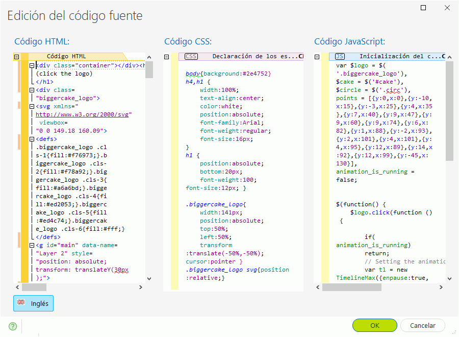 Editor de códigos HTML - CSS - JS