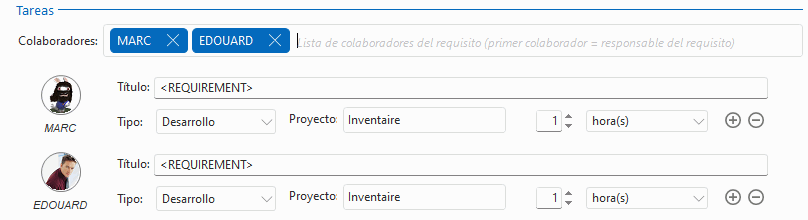 Simple requirement creation