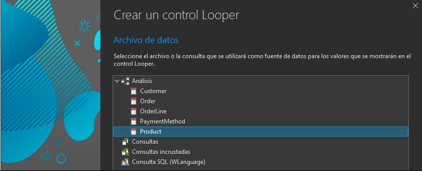 Nuevo control Looper - Archivo de datos asociado