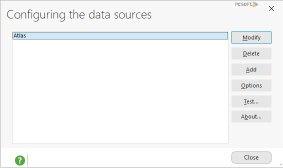 Configuración de las fuentes de datos
