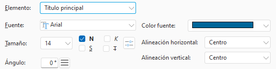 Estilo del pie de foto